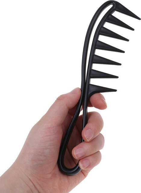 Haarkamm mit breiten Zähnen, Haifisch-Design, Herren - Bild 1