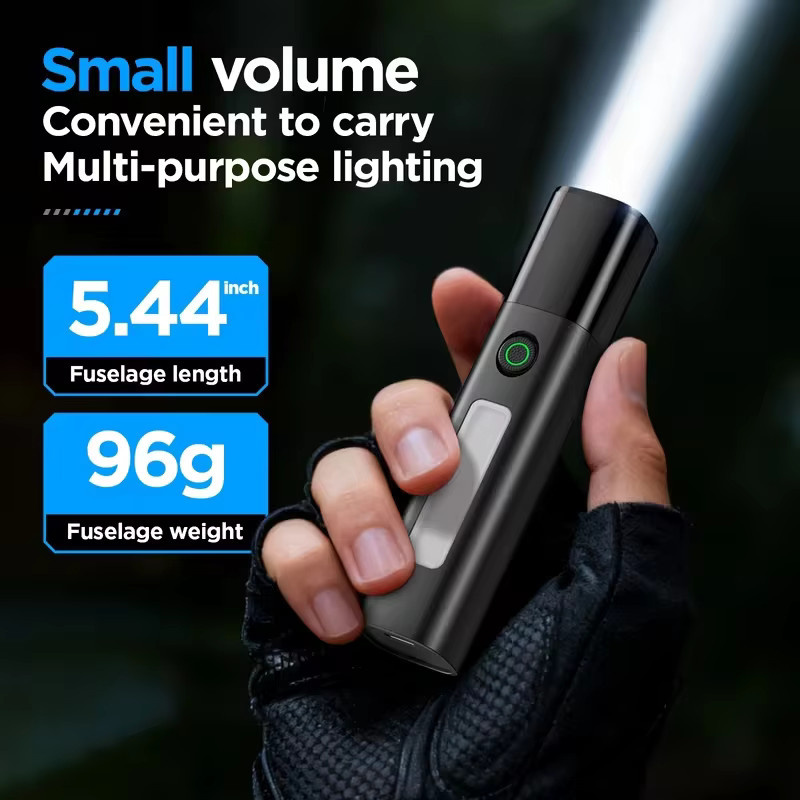 Philips Tragbare Taschenlampe mit 5W Leistung, 2000mAh Akku und COB-LED in Schwarz - Bild 5