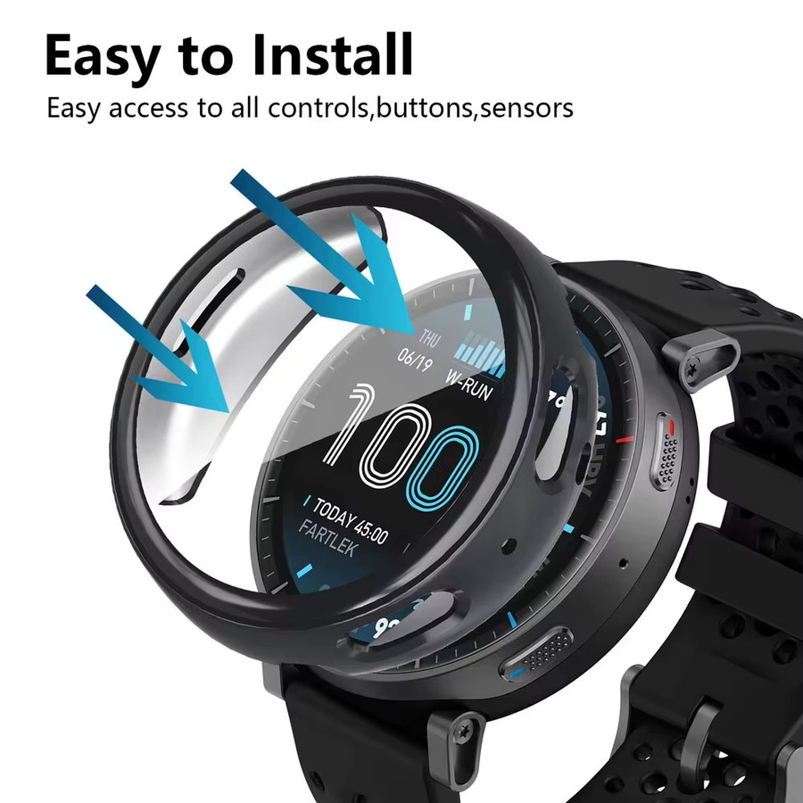 Amazfit Schutzhülle TPU, Schwarz, Uhrenzubehör - Bild 4