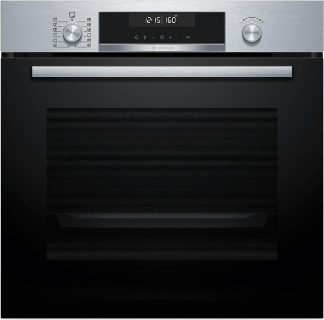Bosch Backofen-Set HBD672LS83 in Schwarz mit Glaskeramik-Kochfeld, Pyrolyse-Selbstreinigung, Heißluft und Grillfunktion - Bild 1