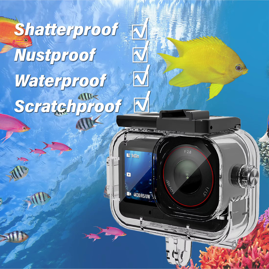 DJI Action 6 Wasserdichtes Gehäuse in Transparent für Tauchen und Schnorcheln bis 70 m Tiefe - Bild 2