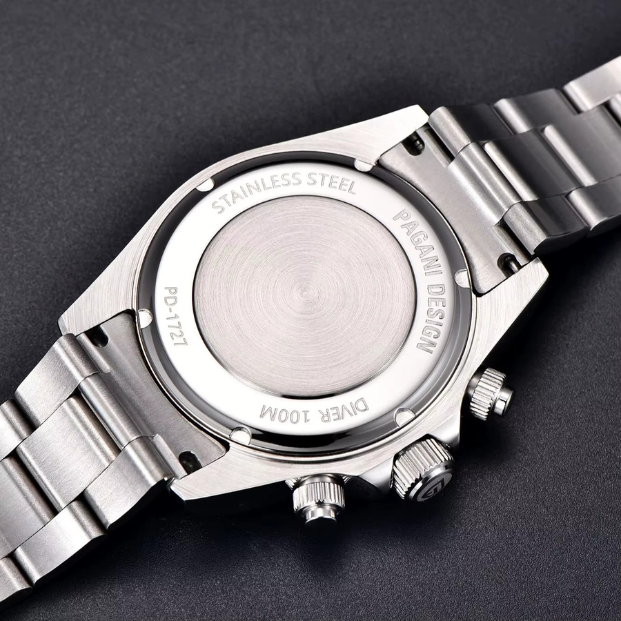 PAGANI DESIGN Chronograph, Automatik, Edelstahl, Grün, 40 mm, Herren - Bild 4