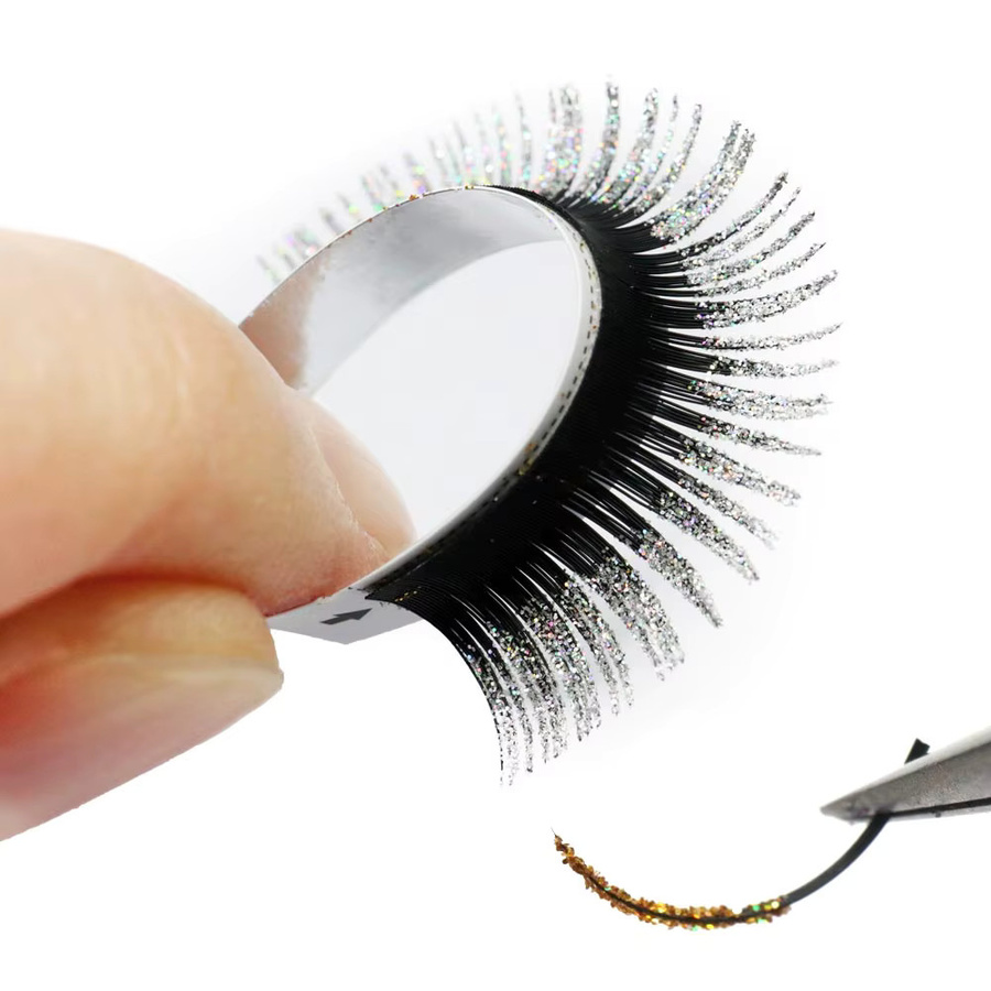 CMICC Wimpernverlängerungen, künstliche Nerz-Wimpern, schimmernd, Unisex - Bild 4
