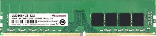 Transcend JetRAM DDR4 PC-Arbeitsspeicher Modul 32GB 2666MHz 288pin DIMM CL19 Farbe: Grün - Bild 1