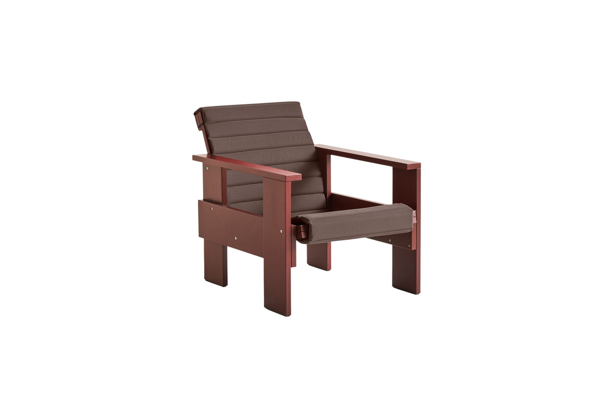 HAY Crate Sitzauflage gesteppt für Lounge Chair in Rot - Bild 2