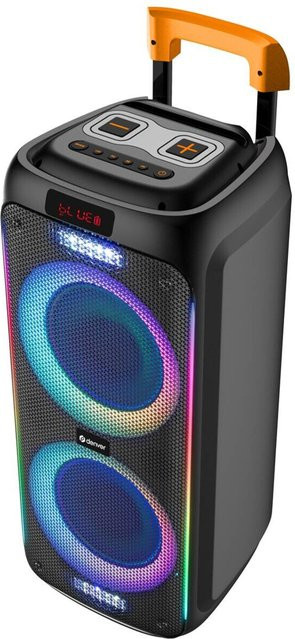 Denver TSP-456 Bluetooth Karaoke-Anlage mit Trolley-Funktion und Mikrofon, schwarz, B/H/T: 29 x 64 x 30 cm - Bild 1