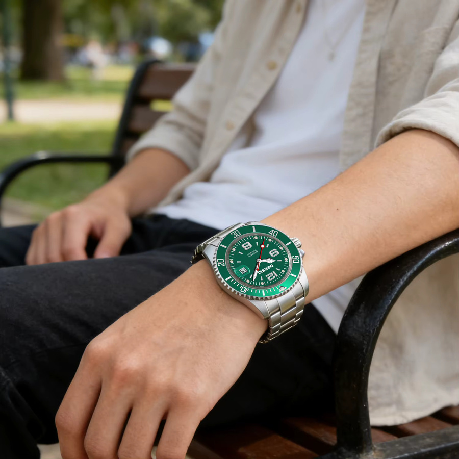 Deesio Armbanduhr, Automatik, Edelstahl, Keramiklünette, Herren - Bild 5