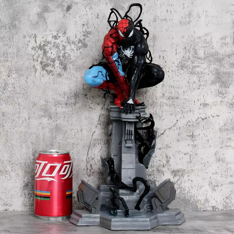 Bandai Marvel Spider Man Venom Symbiose, Anime Figuren, Leuchtende Modell Statue, Einzelfigur - Bild 4