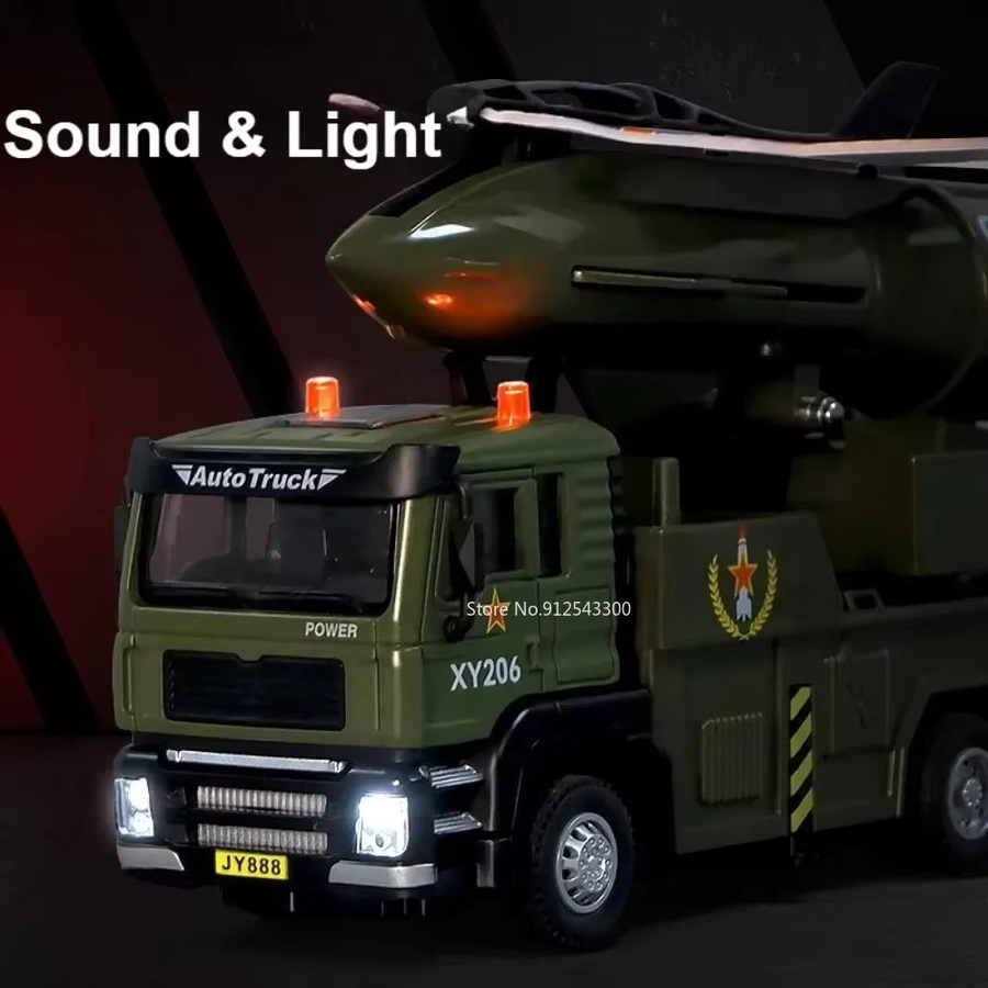 DUFFDUN Drone-Startmodellauto-Spielzeug, Maßstab 1:32, Militärfahrzeuge, mit Licht und Sound - Bild 2