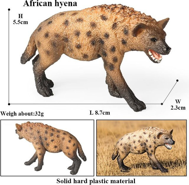 Oenux Wilde Afrikanische Tiere Tiger Hyaenidae Actionfigur PVC ab 3-6 Jahre - Bild 1