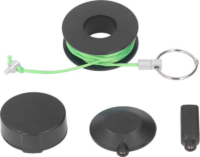 Qiilu Magnetisches Kabelzugsystem Kabelzieher 6m Drahtwerkzeug-Set in Schwarz - Bild 1