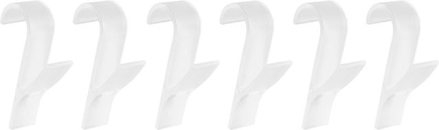 Genialo Rundheizkörper-Haken, 6 Stück, transparent - Bild 1