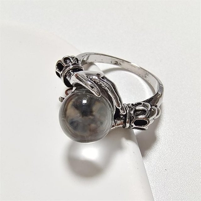 Lucky Star Jewelry Ring, Mondstein, Kristall, gray, Damen - Bild 1