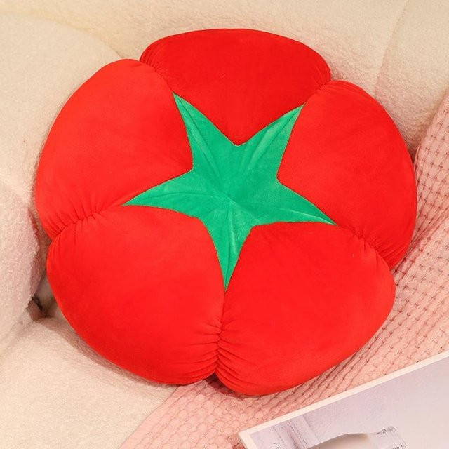 Binchi Fitness Tomaten Pilz Plüschkissen, Stofftier, 25cm, ab 14 Jahren - Bild 1