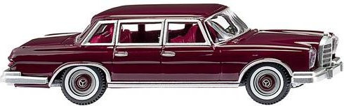 Wiking Modellauto Mercedes Benz 600 in Weinrot, Maßstab 1:87 - Bild 1