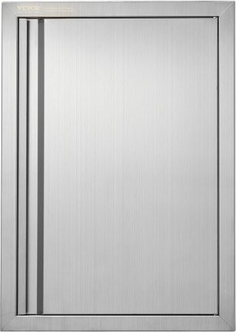 VEVOR Grillzugangstür aus Edelstahl für Grillinsel und Grillstation, flächenbündig montiert, B/H: 43,2 x 61,0 cm - Bild 1