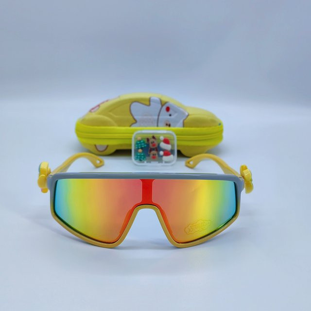 CDFS SCALE FASHION Kindersonnenbrille, Vollrand, Grey, Plastic, Wrap - Bild 1