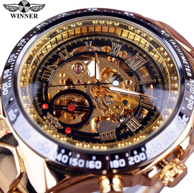 T-WINNER Armbanduhr Automatik, Edelstahl, Bicolor, Gold, Herren - Bild 1