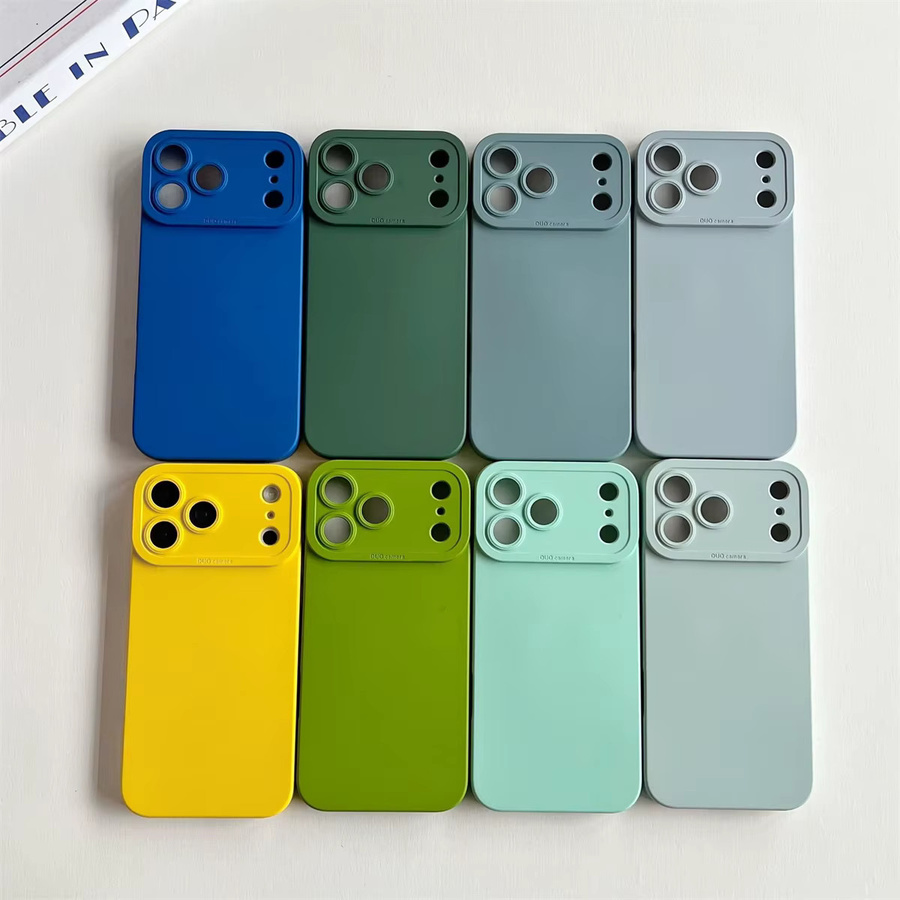 szHAIyu Stoßfeste Handyhülle aus Flüssigsilikon und TPU für iPhone 17 Pro Max, iPhone 17 Air, iPhone 16, 15 und 14 Pro in Gelb - Bild 2