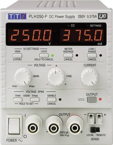 Aim TTi PLH250-P Labornetzgerät Weiß, 1 Ausgang, 0 - 250V, 0 - 0.375A, 94W - Bild 1