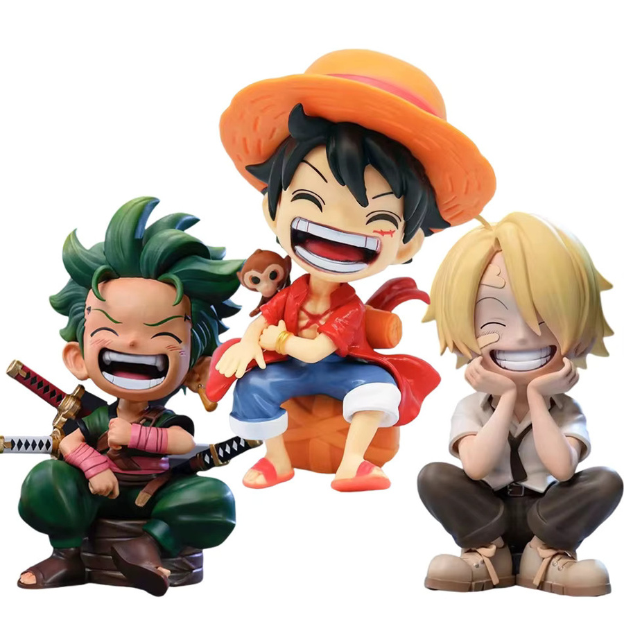 Bandai One Piece Luffy Solon Sanji Q-Version Figuren, Kunststoff, Bunt / Mehrfarbig - Bild 2