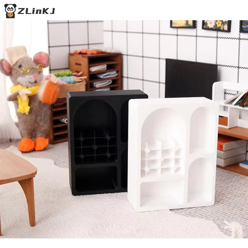 MYPANDA Bücherregal Schrank Modell, Puppenhaus Möbel, Kunststoff - Bild 2