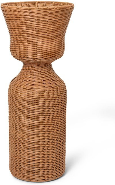 Ferm Living Agnes Blumenständer in Braun aus Rattan und Metall für den Tisch - Bild 1