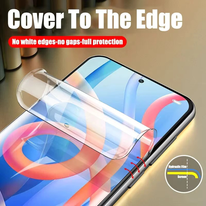 4er-Pack Xiaomi Hydrogel Displayfolie Transparent für Redmi Note 13 12 11 10 9 Pro, Redmi Note 9S 10S 11S und POCO X3 X4 X5 X6 - Bild 3