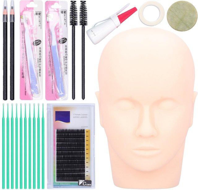 Koogeelife Wimpernverlängerungs-Trainingsset, pink, Unisex - Bild 1