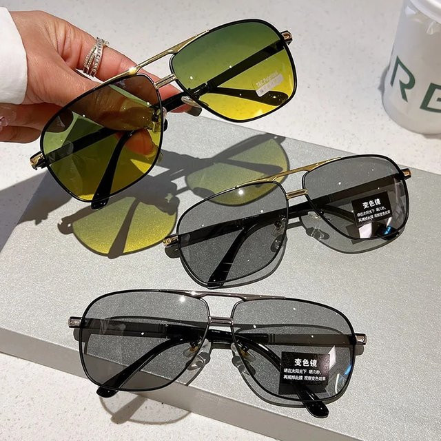 DIXSG Sonnenbrille Aviator, Vollrand, Metall, Herren - Bild 1
