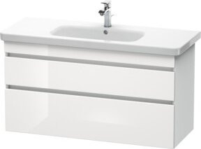 Duravit Waschtischunterschrank DuraStyle in Weiss Hochglanz, Wandhängend, Breite: 113 cm, Tiefe: 44,8 cm, Höhe: 61 cm - Bild 1