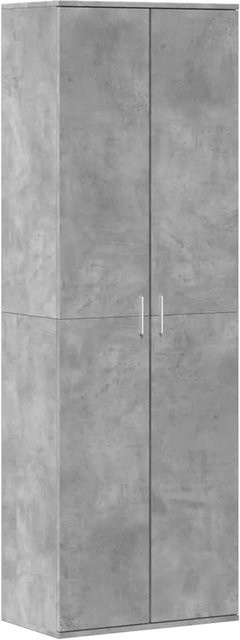 vidaXL Highboard Betongrau modern mit Schranktüren aus MDF, B/T/H: 60 x 35 x 180 cm - Bild 1