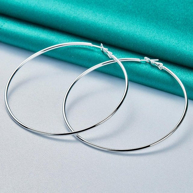 URMYLADY Ohrringe 925 Silber, Damen, 50mm - Bild 1