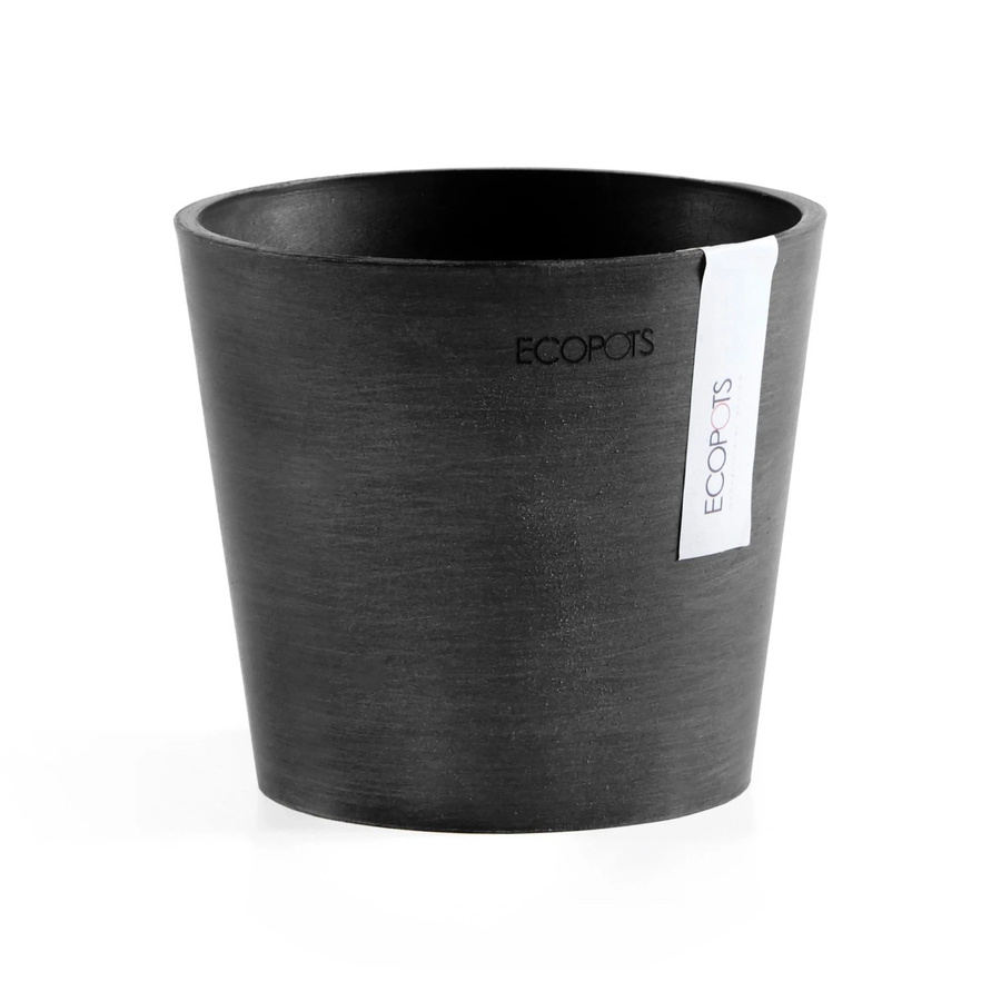 Ecopots Pflanztopf Amsterdam Mini Dunkelgrau Durchmesser: 13 cm - Bild 2