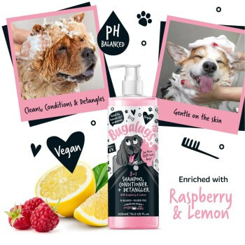 Bugalugs 3-in-1 Hundeshampoo, Conditioner & Detangler, Himbeere & Zitrone - Bild 4