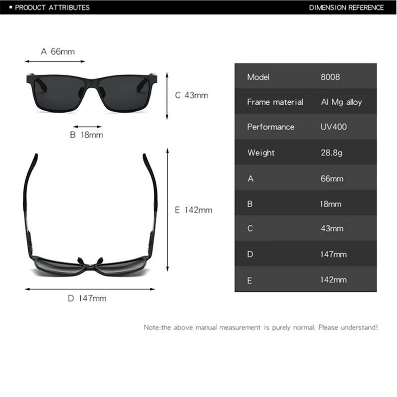 Sonnenbrille Aviator, Aluminium, Vollrand, Schwarz, Herren - Bild 5