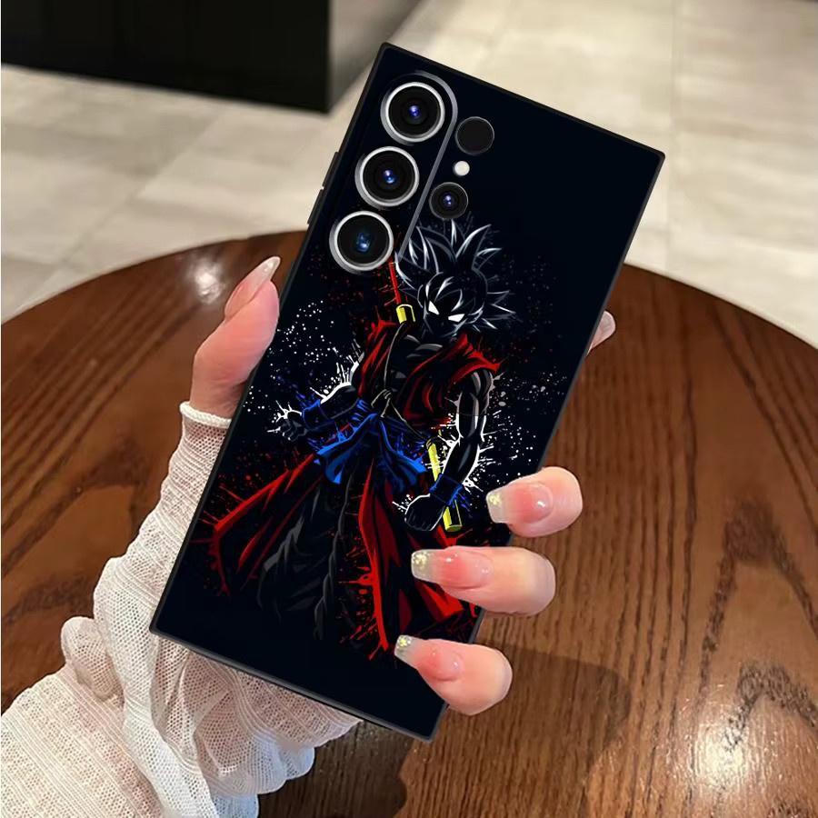 Schwarze weiche Handyhülle mit Dragon Ball Design für Samsung Galaxy S20, S21 FE, S23 Ultra, S24 Plus und S25 Edge - Bild 2