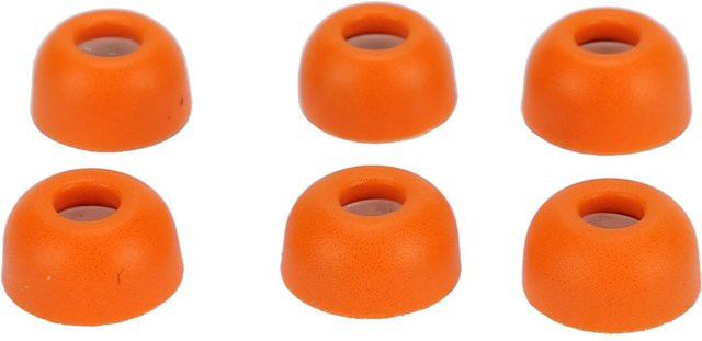6 Stück Ersatz-Ohrstöpsel aus weichem Memory-Schaum in Orange für In-Ear Kopfhörer von mfySpace, atmungsaktiv und geräuschreduzierend - Bild 1