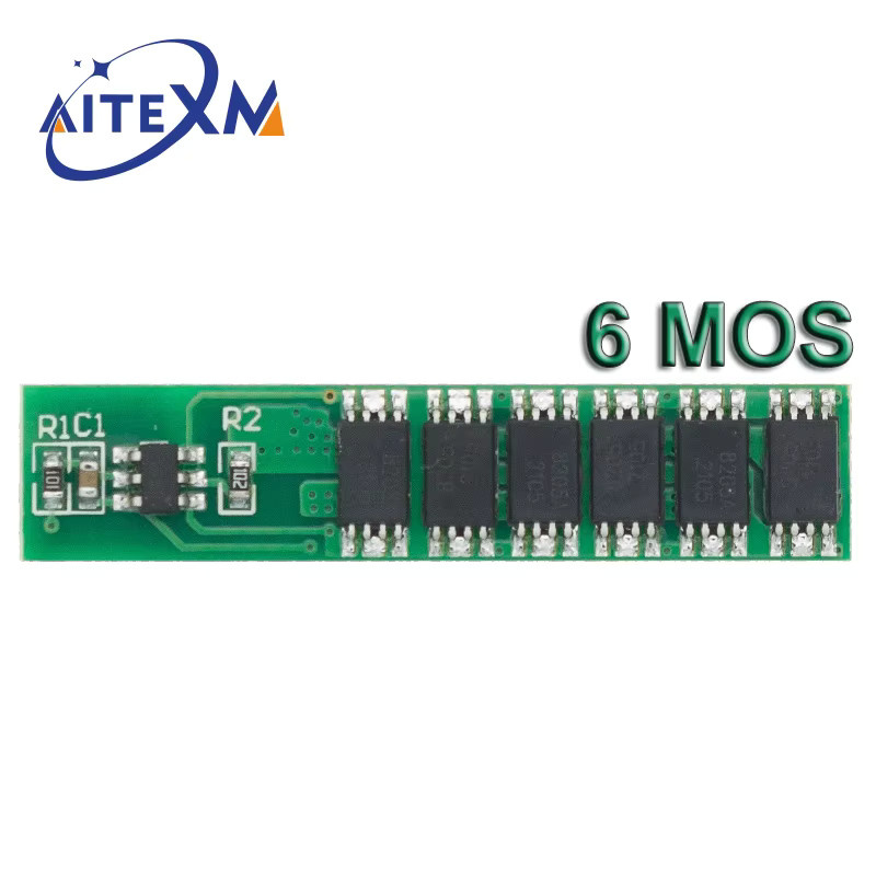 AITEXM ROBOT BMS PCM Batterieschutzplatine für 18650 Li-Ion Akkus, 1S 15A 3,7V, Farbe: Grün - Bild 4