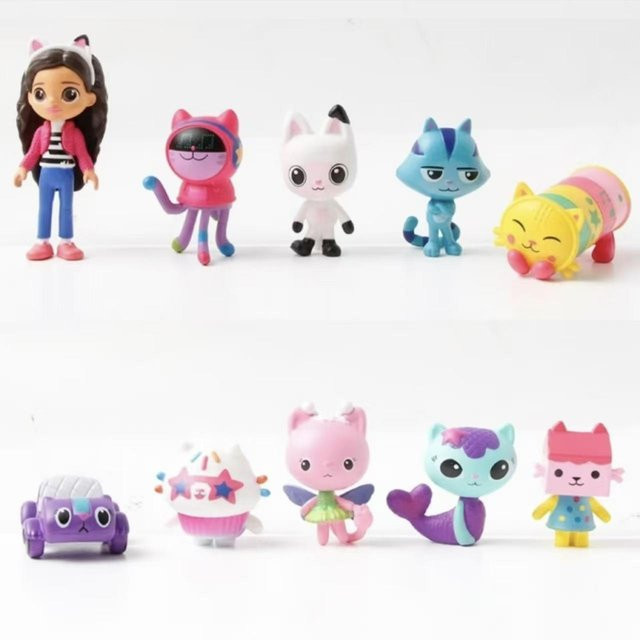 Gabby's Dollhouse, 10-teiliges Set, Plüschtier Figur, ab 14 Jahren - Bild 1
