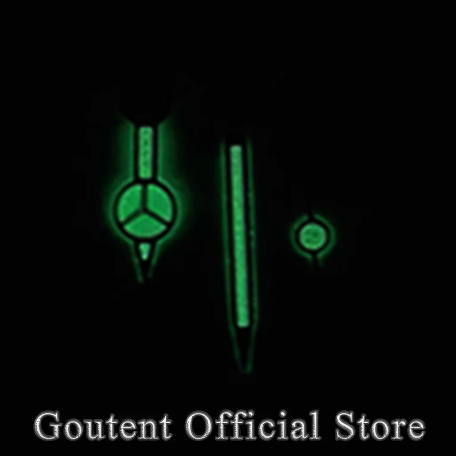 Goutent Zifferblatt, Blau, grüne Fluoreszenz - Bild 1