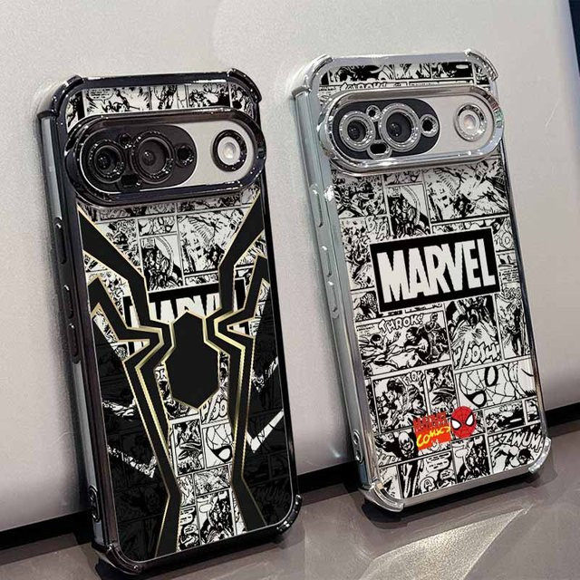 Spider-Man Logo Handyhülle für Google Pixel 10A 9A 9 8A 8 7A 7 Pro XL, transparent und sturzsicher - Bild 1