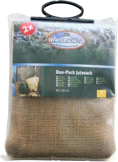 Videx Garden Winterschutz Jutesack in Beige für Rosen und Pflanzen, Duo-Pack, B: 60 cm, H: 80 cm - Bild 1
