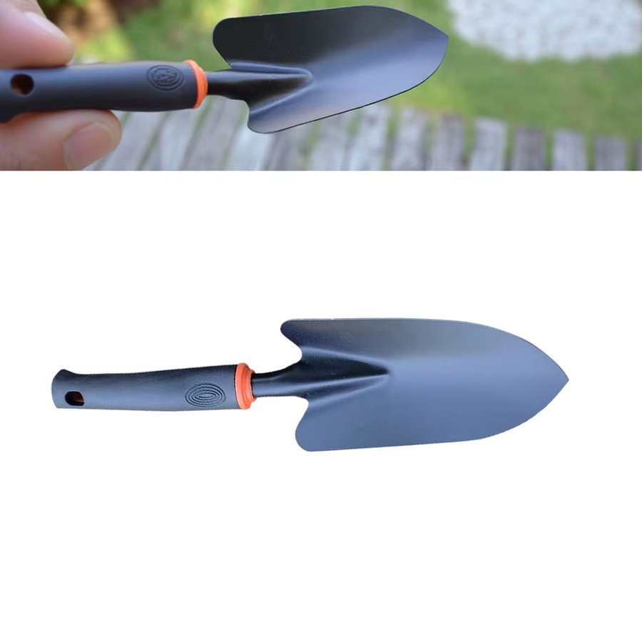 Vibratite Multifunktionales Gartenwerkzeug-Set aus Kohlenstoffstahl in Schwarz mit kleiner Schaufel, Spaten und Hacke zum Pflanzen von Blumen, Gemüse und Sukkulenten - Bild 4