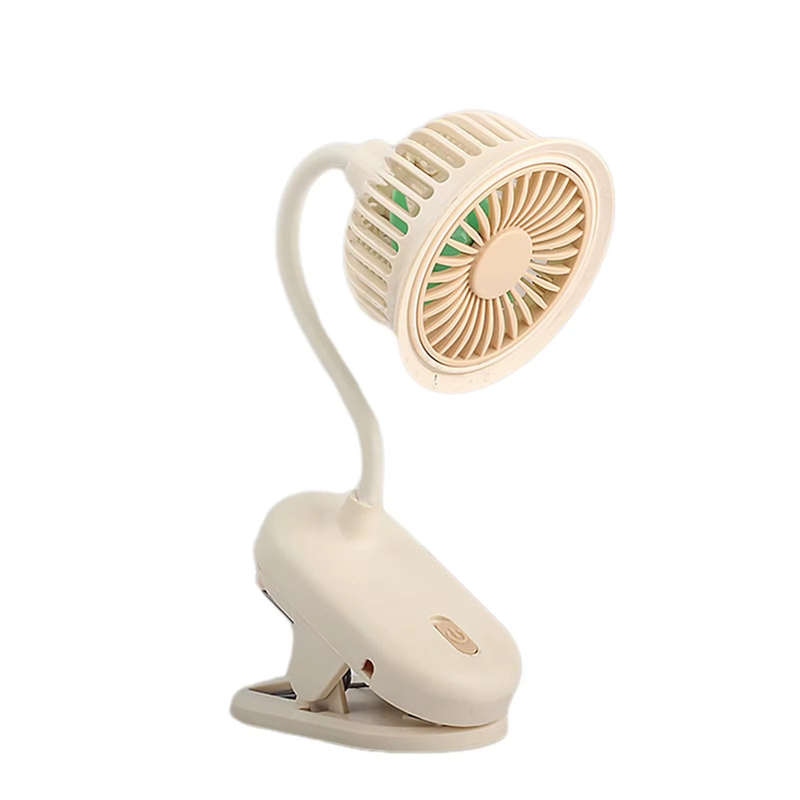 RUDECK Mini-Ventilator Pink USB-aufladbar mit 360 Grad verstellbarem Hals und starkem Wind für Schreibtisch oder Kinderwagen - Bild 4