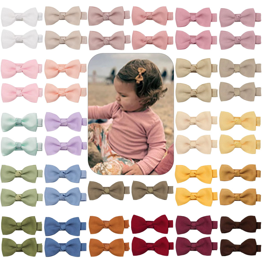 BABY BOWS Mini-Haarschleifen-Set, bunt, 5,1 cm, für Kinder - Bild 2