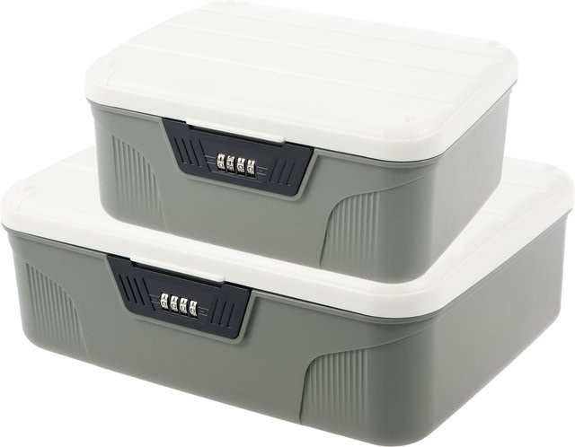 Willstar Digitale Tresorbox mit Passwortschloss in Grau zur sicheren Aufbewahrung von Bargeld, Schmuck und Dokumenten - Bild 1
