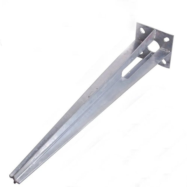 TRUTZHOLM Bodenhülse verzinkt in Silber, Durchmesser: 40 mm, Länge: 50 cm, B/T/H: 100 x 100 x 50 cm - Bild 1