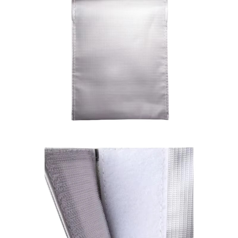 KePaQi Feuerfeste Tasche für Lithiumbatterien und Powerbanks, wasserdichte und flammhemmende Aufbewahrungstasche aus PVC, Farbe: Schwarz - Bild 3