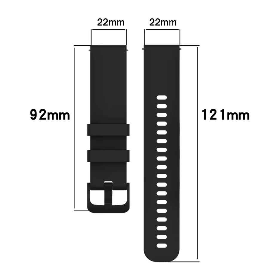Suunto Uhrenarmband Silikon, 22 mm, blue, multicolour - Bild 1